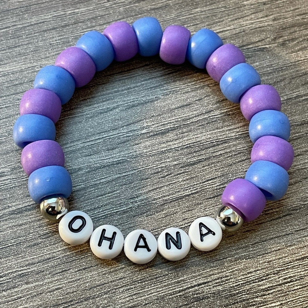 OHANA Disney Inspired Pony Bead Bracelet